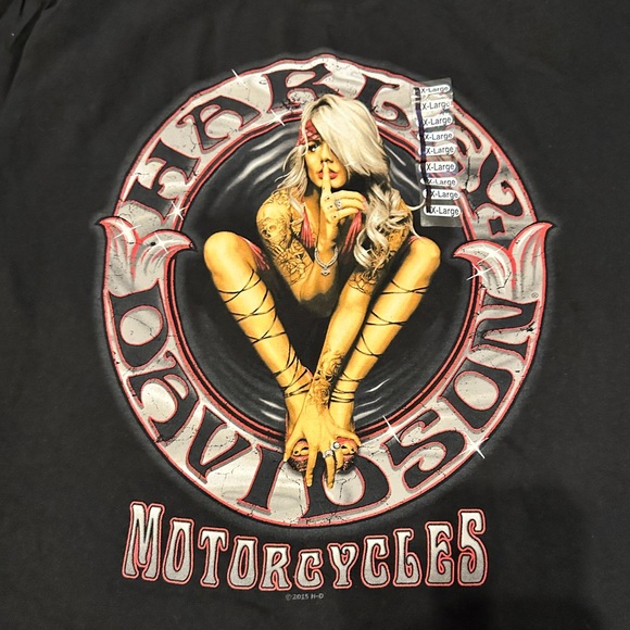 2015 Harley Davidson Motor Cycles Tee Panama City Beach - Picture 7 of 10